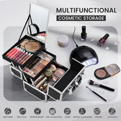 Joligrace organisateur maquillage portable verrouillable avec sécurité