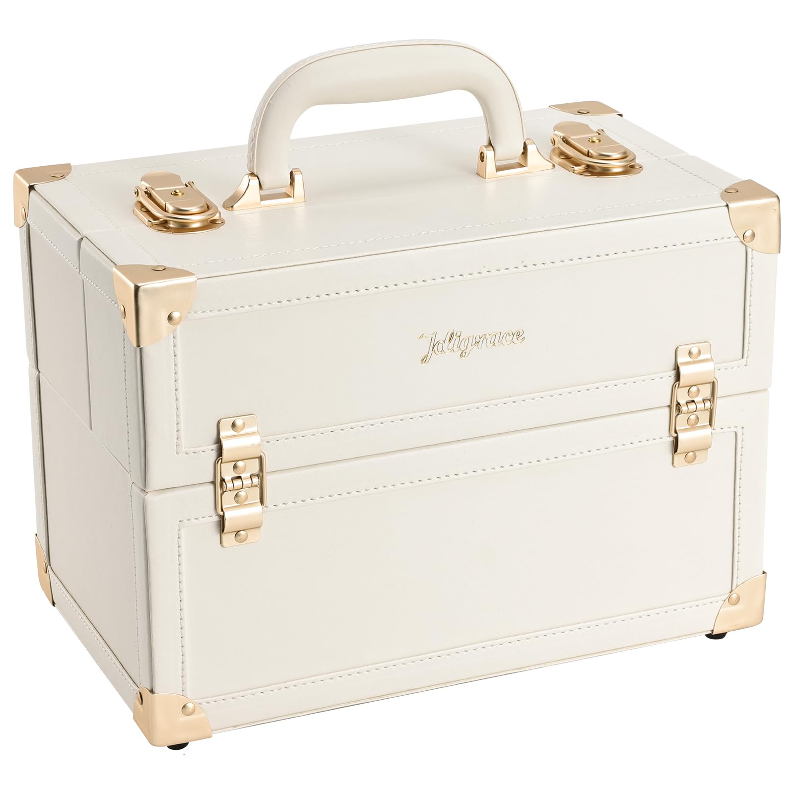 Joligrace trousse-maquillage grand format, rangement élégant pour le voyage