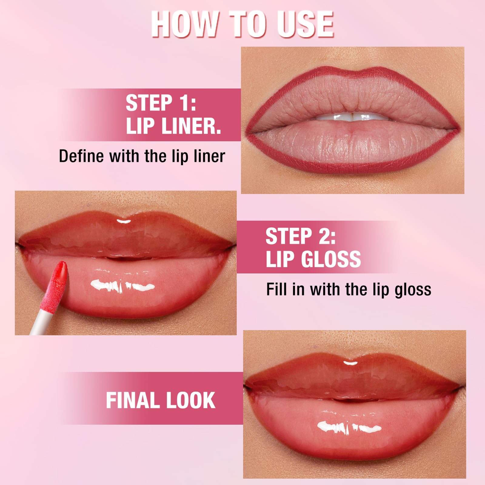Jolilab palette de 12 nuances lèvres pour tous les looks.