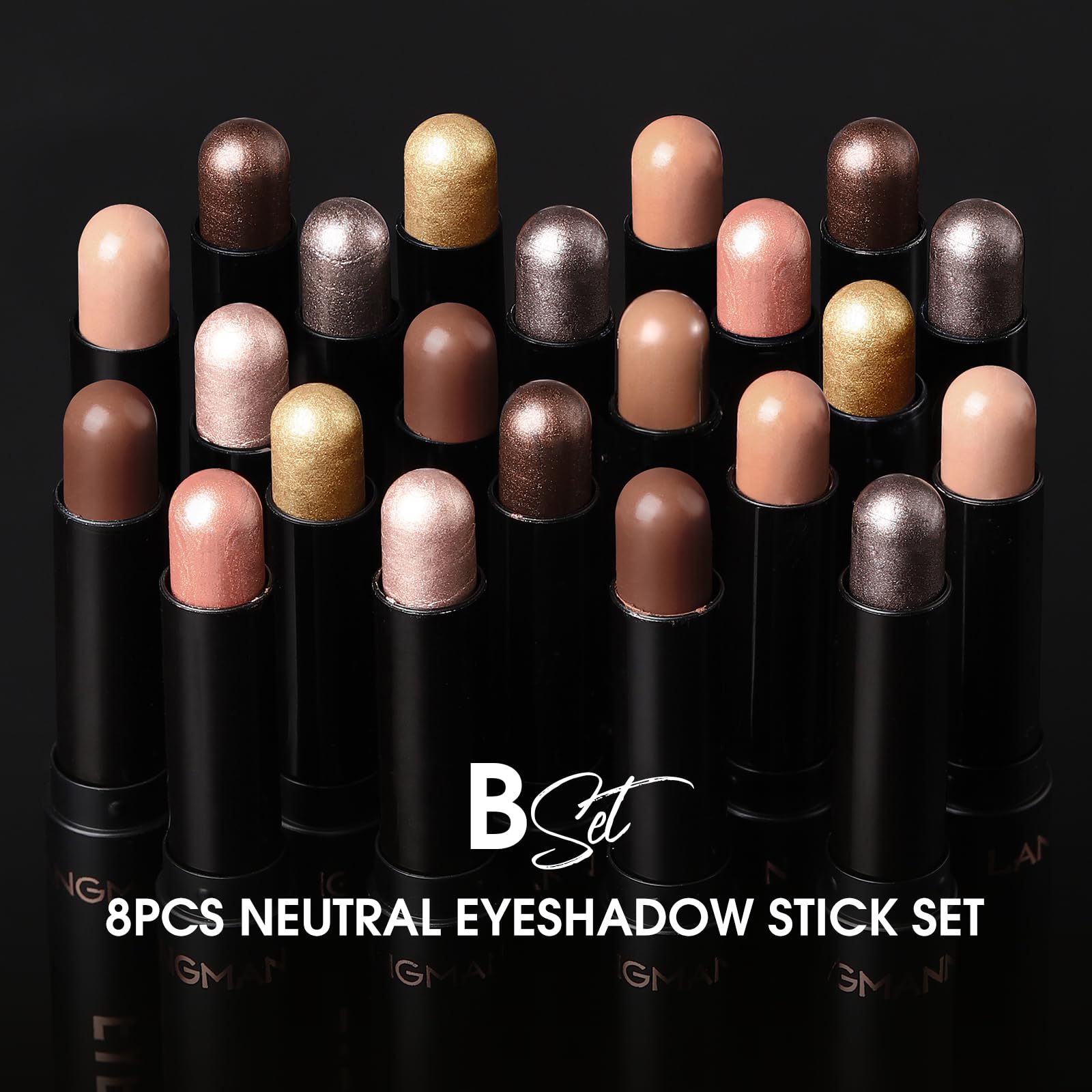 Jolilab sticks huit couleurs: kit maquillage polyvalent pour contour et eclat