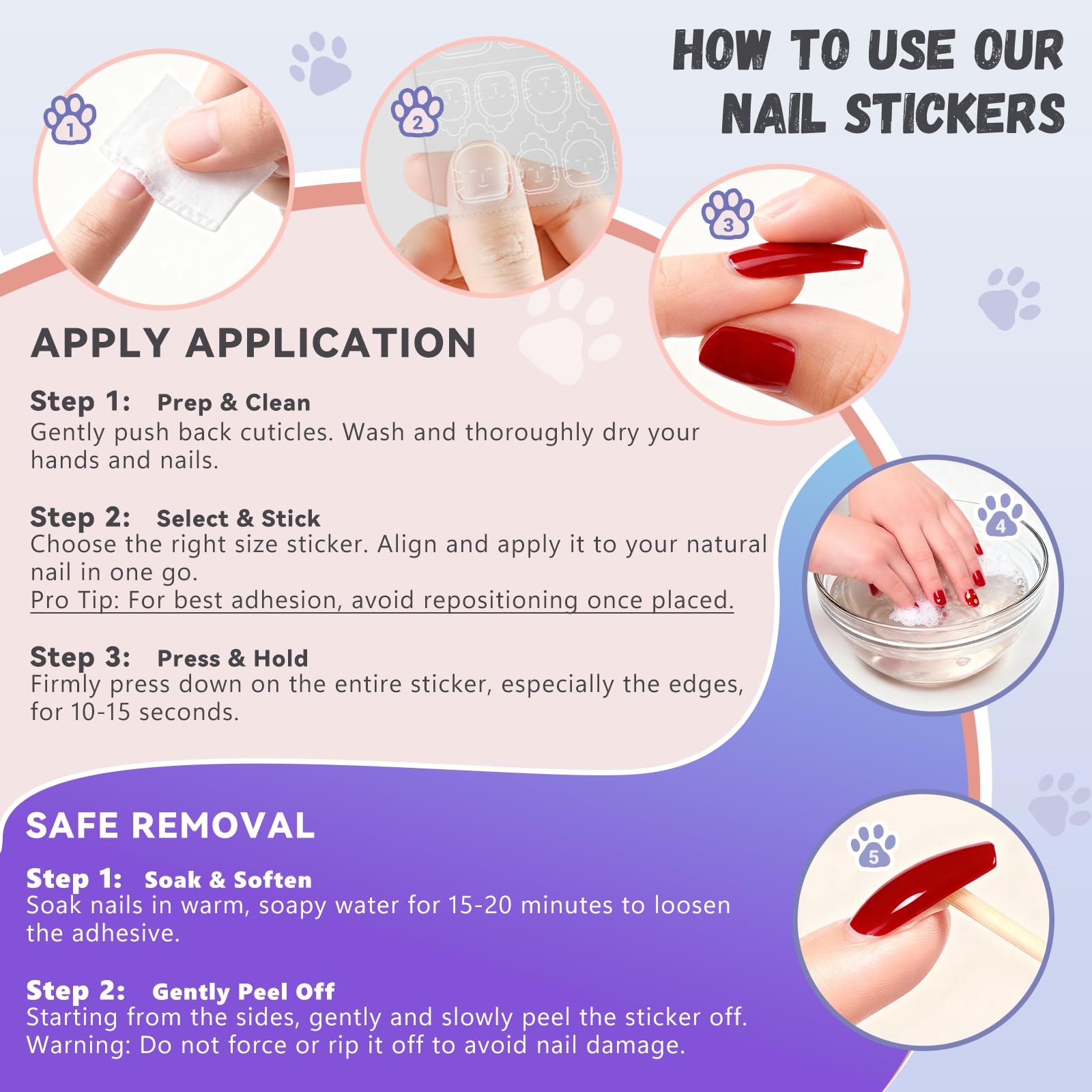 Formule douce et non toxique adaptée aux ongles sensibles des enfants.