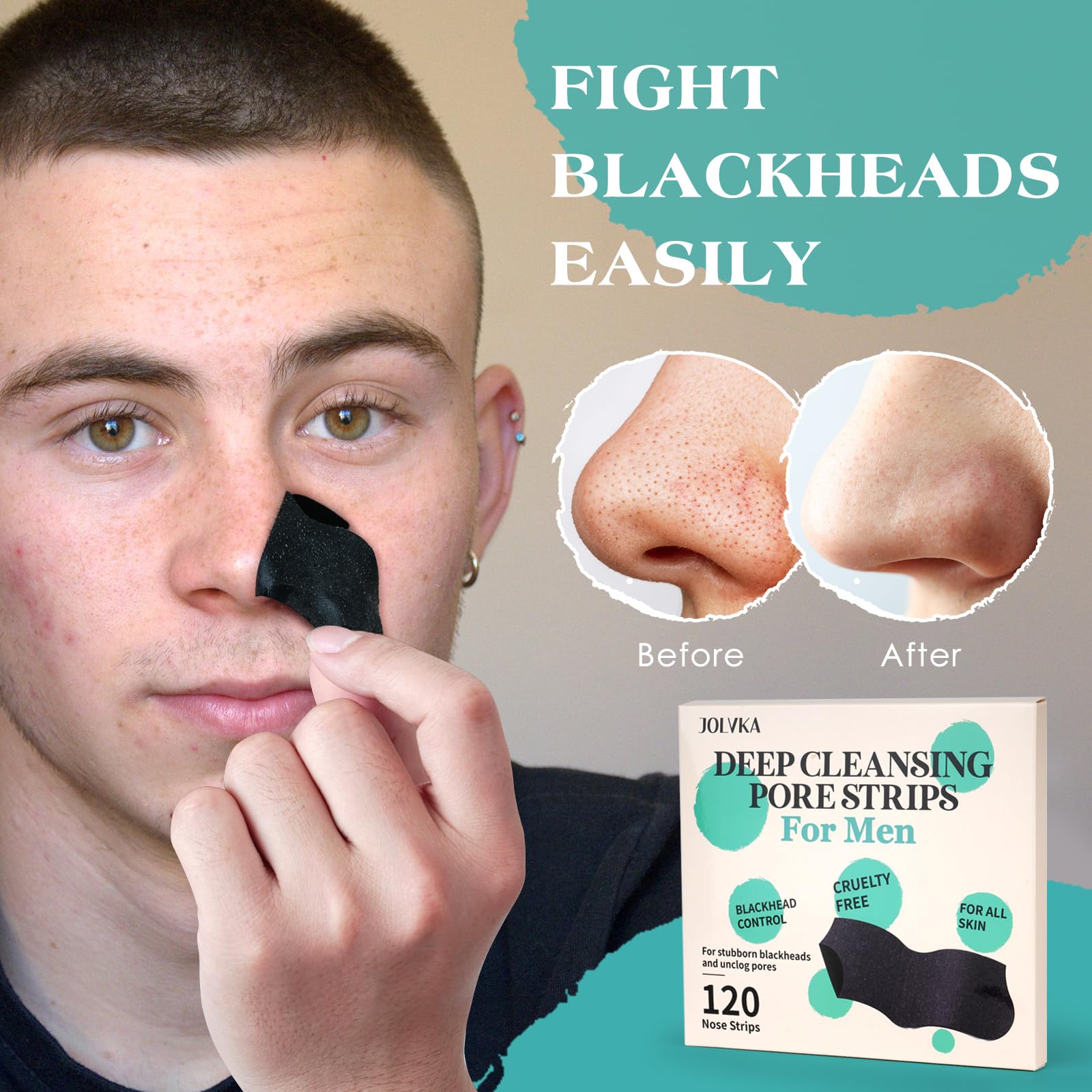 Charbon actif JOLVKA, bandes pour attirer les impuretés.