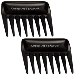 Jon Renau ensemble de 2 peignes à dents larges pour démêlage en douceur des perruques.