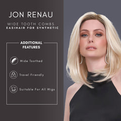 Jon Renau peigne à dents larges, sûr sur toutes les constructions de cap de perruque.