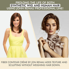 Jon Renau Piece Out Contour Fibre Crème – application sans résidu.