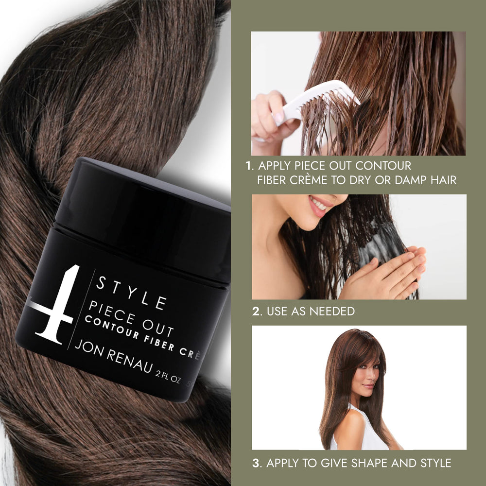 Jon Renau Piece Out Contour Fibre Crème – convient aussi aux cheveux humains.
