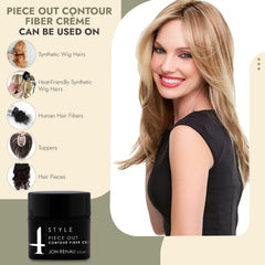 Jon Renau Piece Out Contour Fibre Crème – contrôle des fils rebelles.