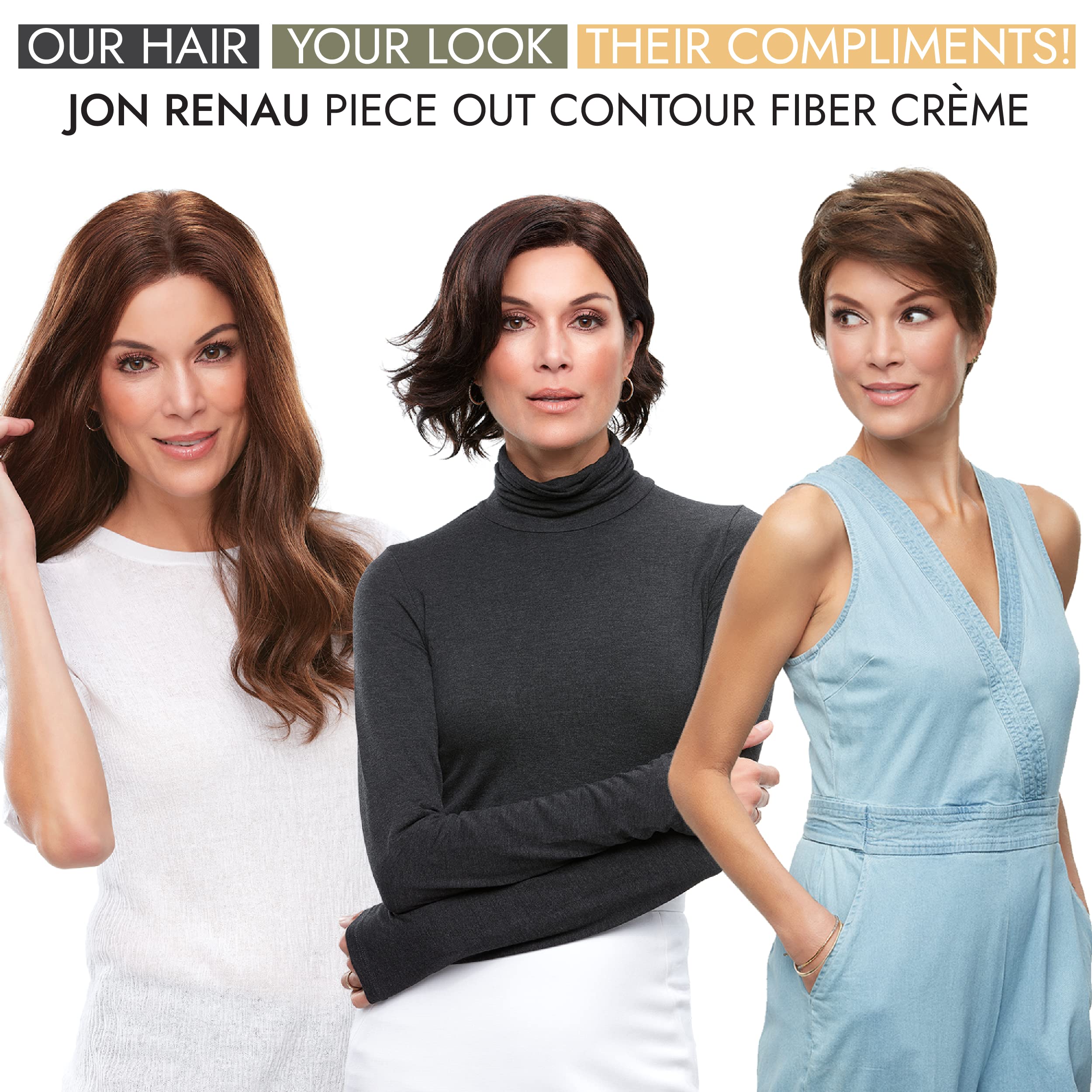 Jon Renau Piece Out Contour Fibre Crème – sans sulfates et parabènes.