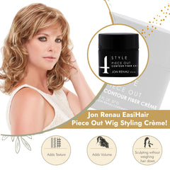 Jon Renau Piece Out Contour Fibre Crème – volume flexible pour perruques.