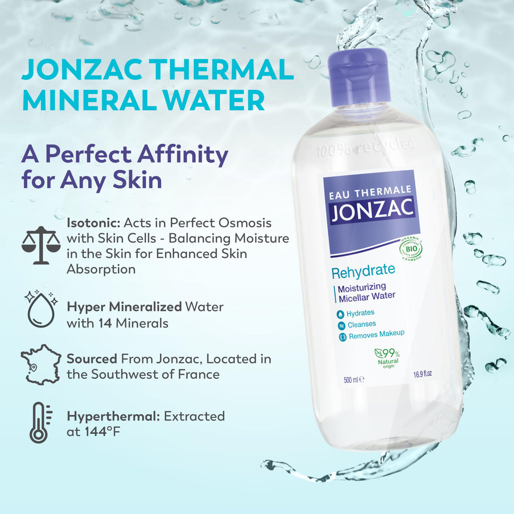 JONZAC hydratation 24 heures grâce à l'acide hyaluronique naturel.