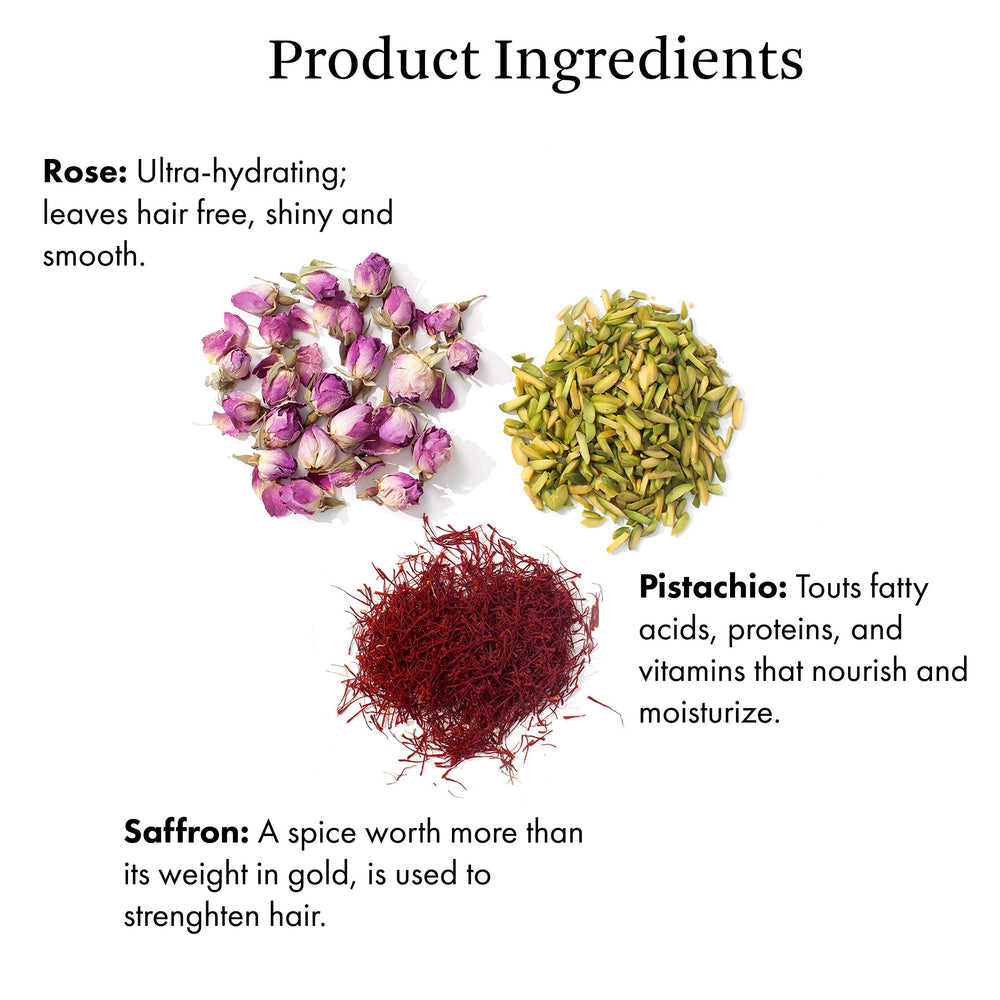 Application des mains sur les cheveux par Joon Safran Pistache Rose.