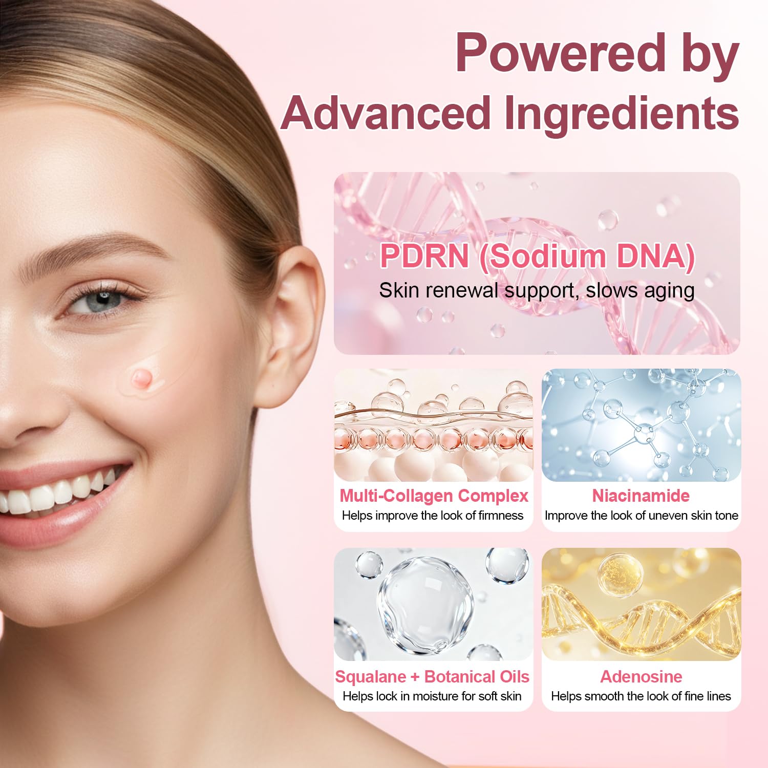 Jorceray PDRN Rose DNA – soutien potentiel à la barrière cutanée et sensibilité.