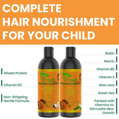 Cheveux d'enfant nourris par J'Organic Solutions, routine capillaire pour cheveux fragiles