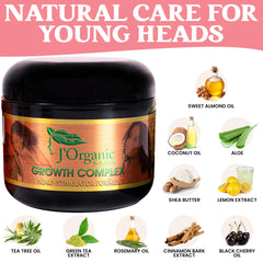 J'Organic Solutions huile argan et coco cheveux enfant, brillance naturelle