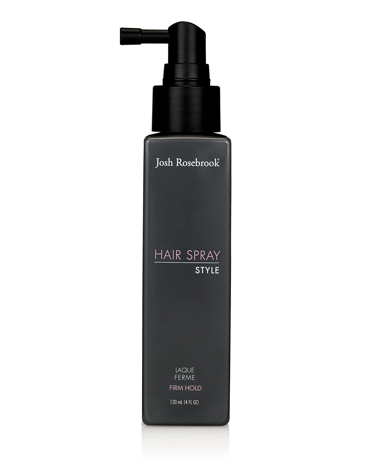 Josh Rosebrook Hair Spray emballage-bouteille: design élégant et utilisation pratique.