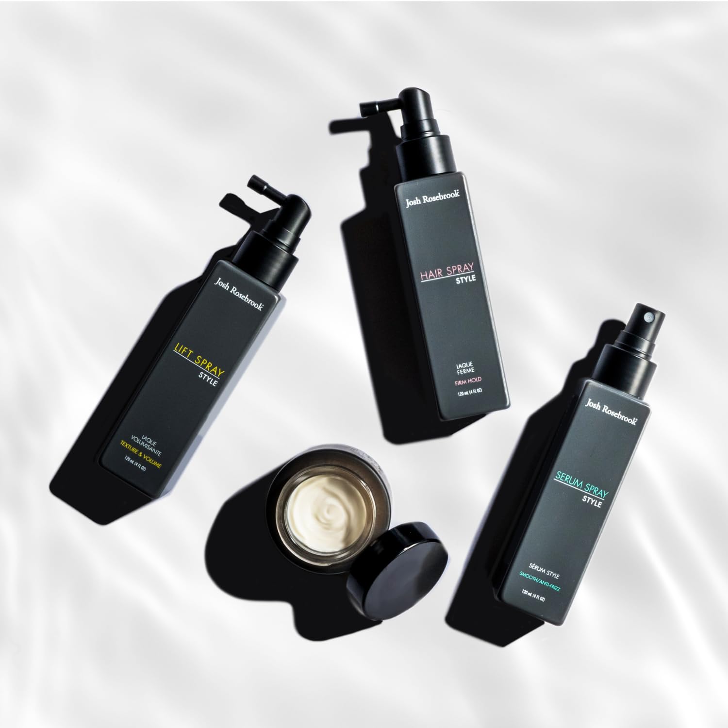 Josh Rosebrook Hair Spray utilisations-quotidiennes: pratique après le coiffage pour un style durable.