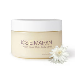 Josie Maran gommage sucre argan bouteille : soin nourrissant pour la peau.