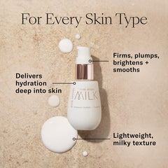 Josie Maran Pure Argan Milk — rituel matin soir pour préparer la peau.