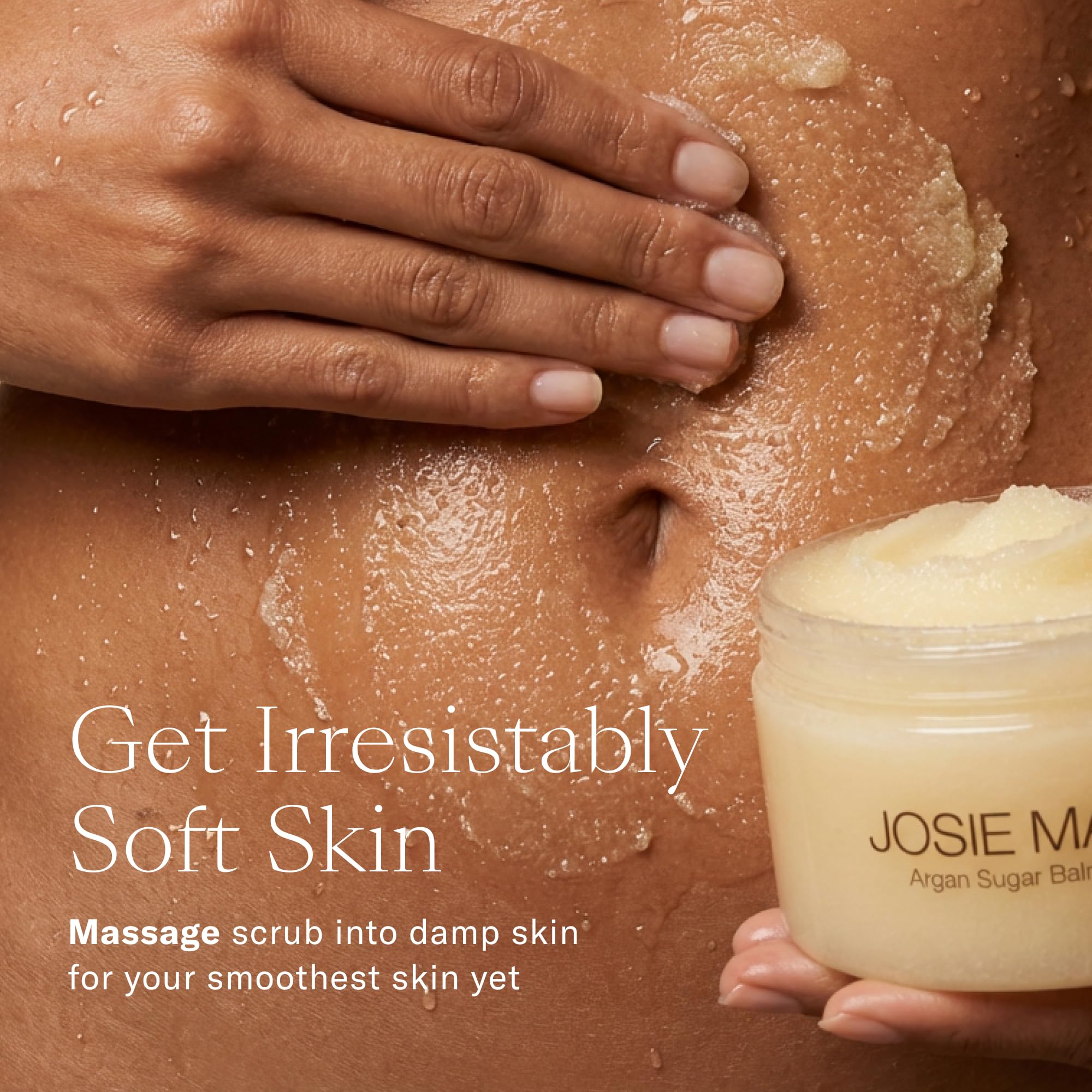 Josie Maran routine quotidienne : soin peau sèche et confort durable.