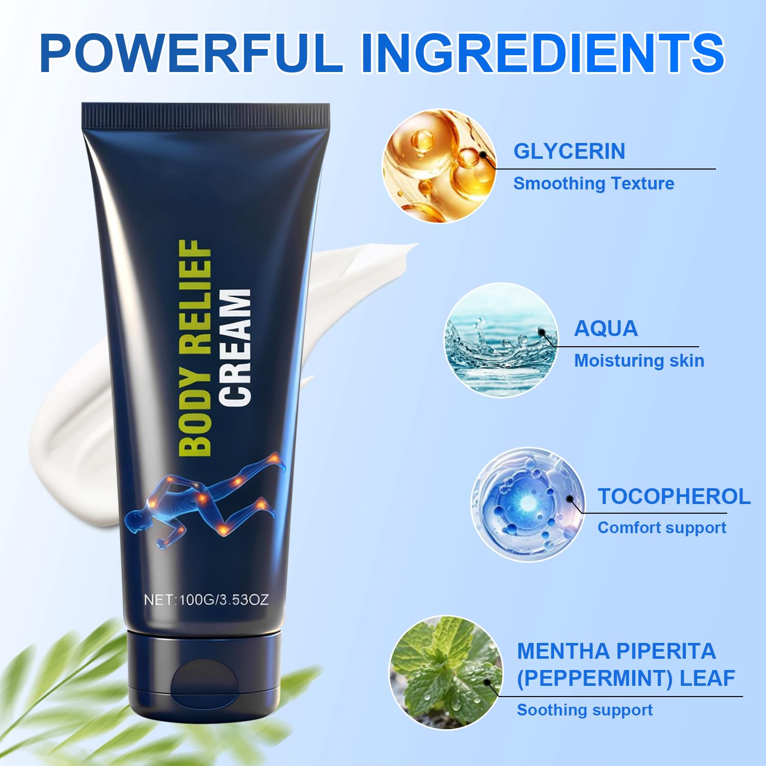 Josmon Crème Relief Neuropathie – application mains pour relaxation musculaire ciblée.
