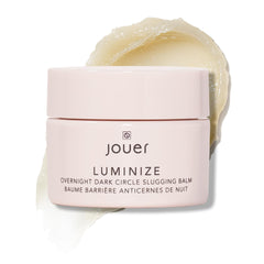 Jouer Luminize: bouteille baume yeux nuit, soin doux sans parfum favorisant l'éclat du regard.