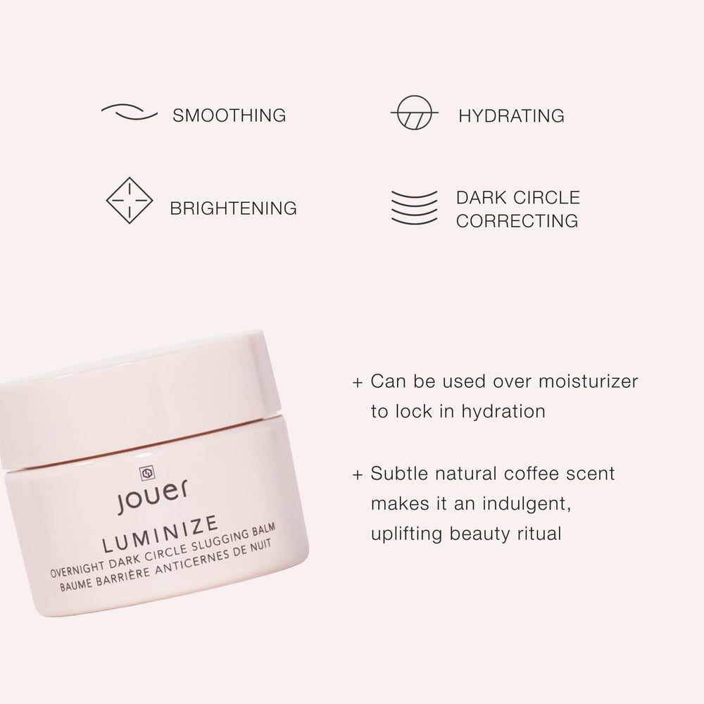 Jouer Luminize emballage sans parfum pour routine nocturne.