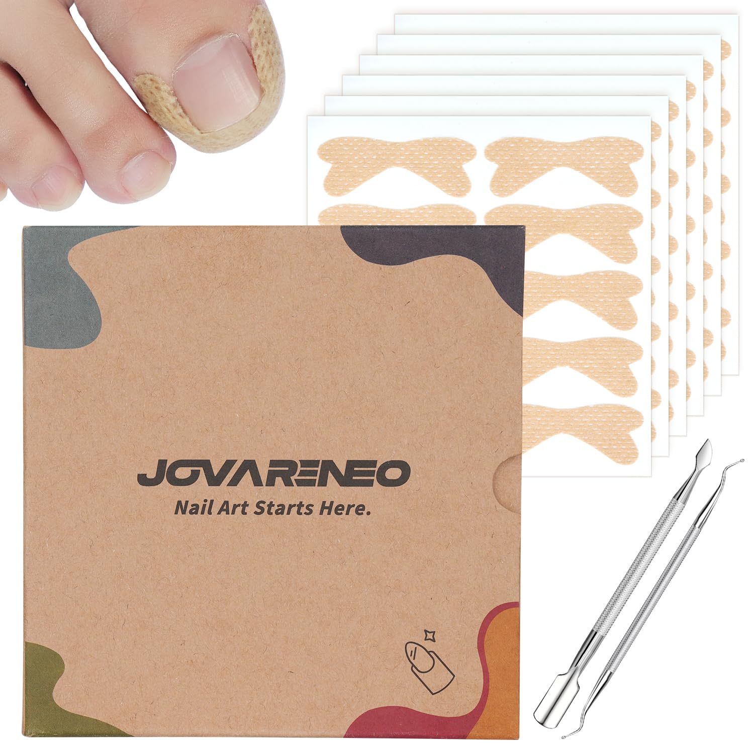 Jovareneo: bande de correction pour ongle incarné, confort discret au quotidien.