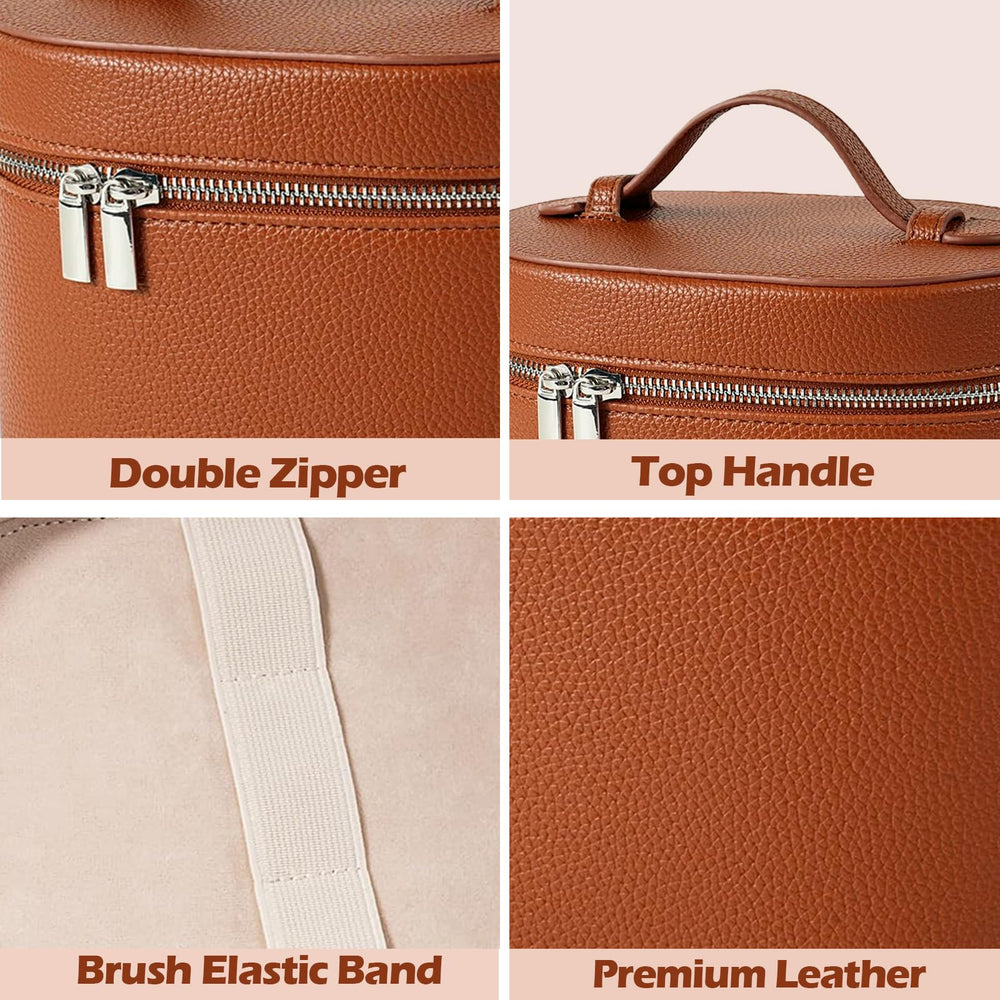 JOVOLIFE sac maquillage fermetures doubles, accès rapide et sécurisé à vos produits