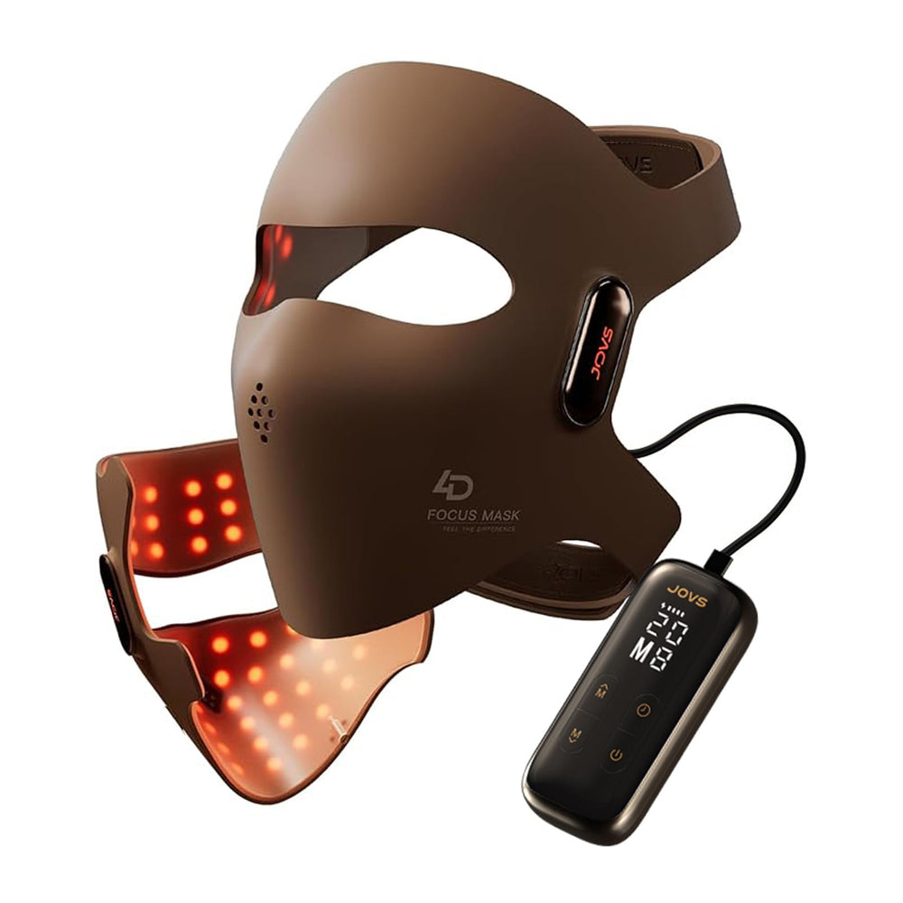 Masque JOVS 4D avec lumière rouge ciblée pour le visage et revitalisation de la peau.