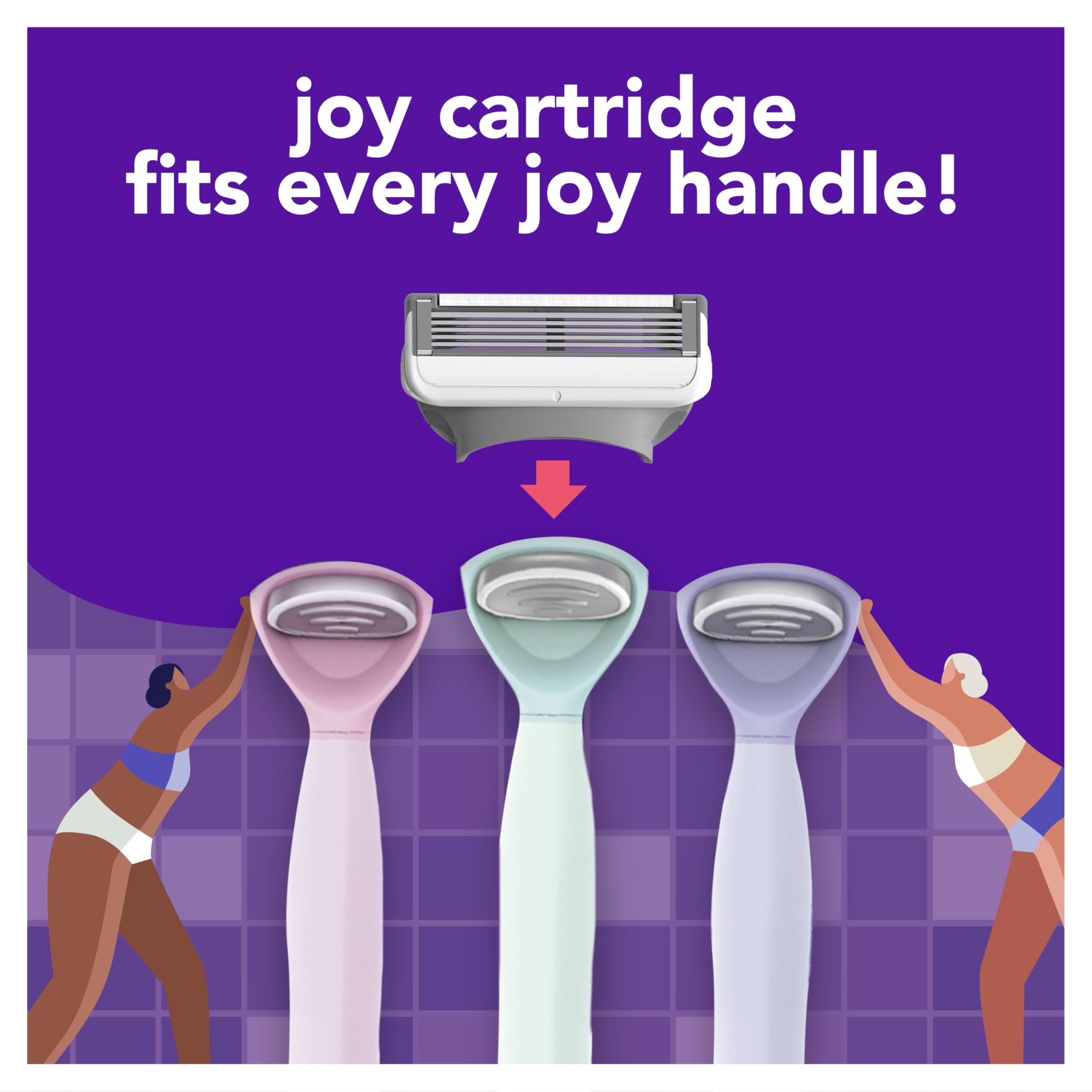 JOY cartouche offre jusqu'à 22 rasages par cartouche.