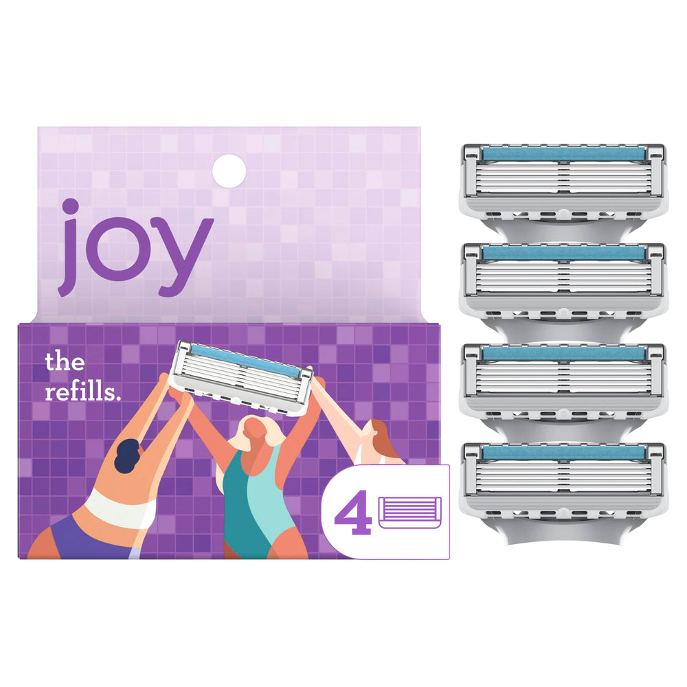 JOY rasoir cartouche lames cinq, rasage précis et confortable.