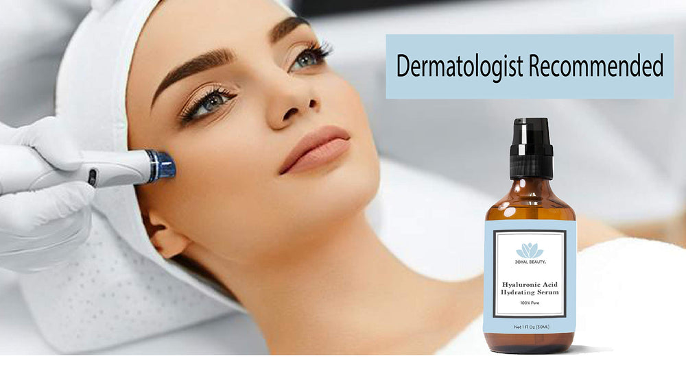 JOYAL BEAUTY sérum hyaluronique application peau : absorption rapide et confort après application.