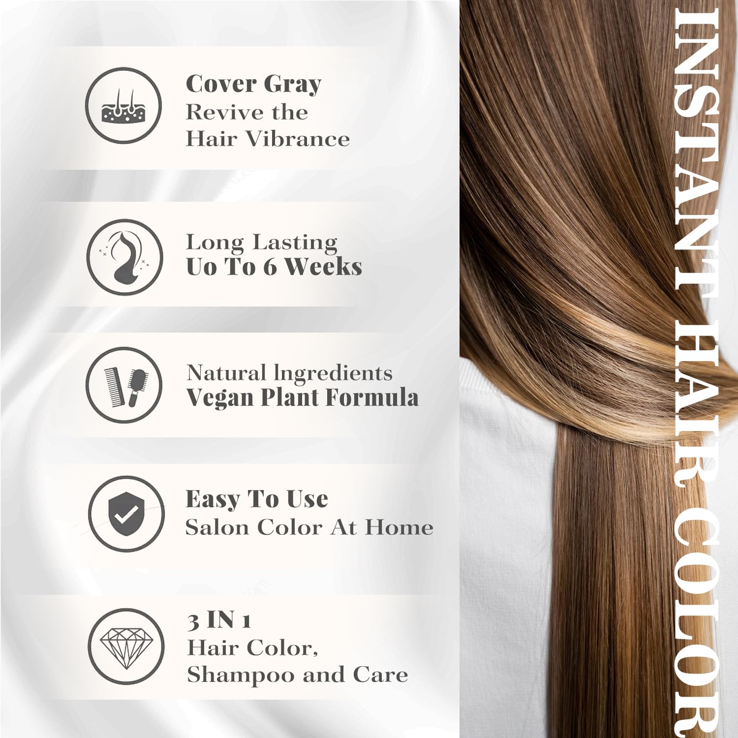 Joyful Young sans ammoniac shampooing colorant vegan pour cheveux.