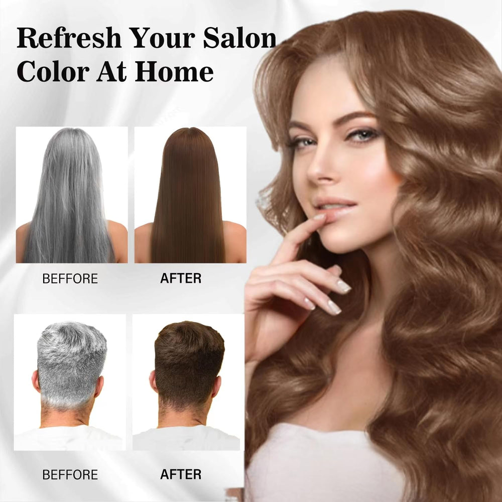 Joyful Young Shampoing colorant brun dore application sur cheveux secs facile