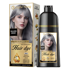 Joyful Young Shampoing Gris Argent — bouteille élégante pour rafraîchir les nuances et neutraliser les reflets jaunes.