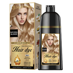 Joyful Young shampooing colorant blond naturel en flacon pour démêler et colorer légèrement.