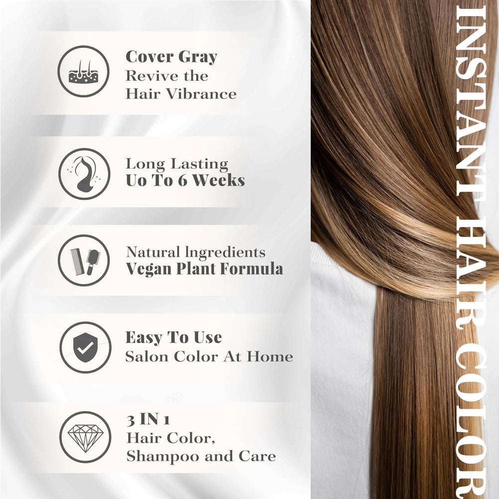 Joyful Young shampoo-colorant noir – formule végétalienne sans ammoniaque et sans parabènes.
