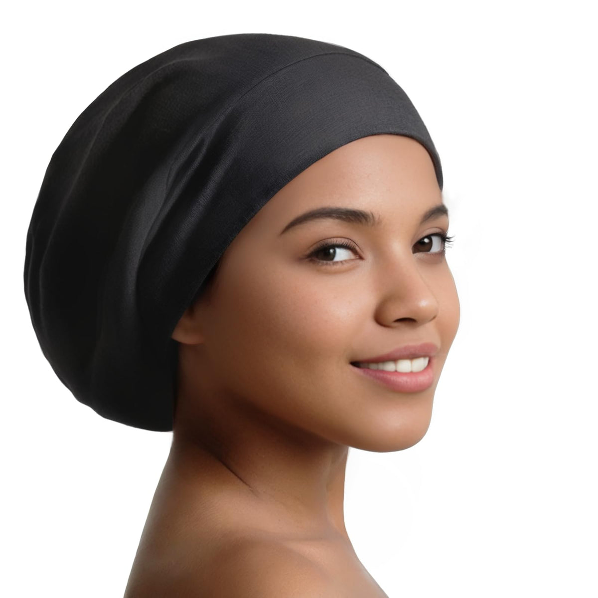 Joyhabit bonnet soie dormir – douceur luxueuse pour cheveux et peau au coucher.