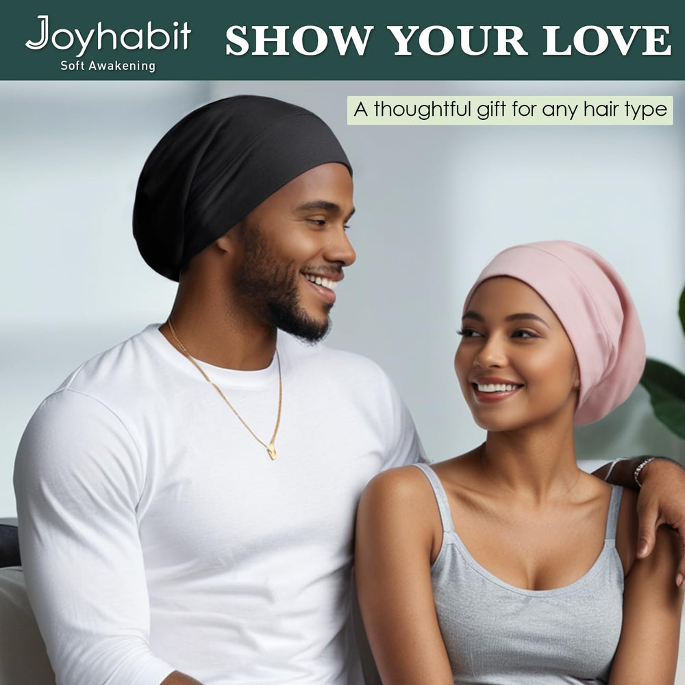 Joyhabit bonnet soie voyage – pratique en déplacement pour cheveux et peau.