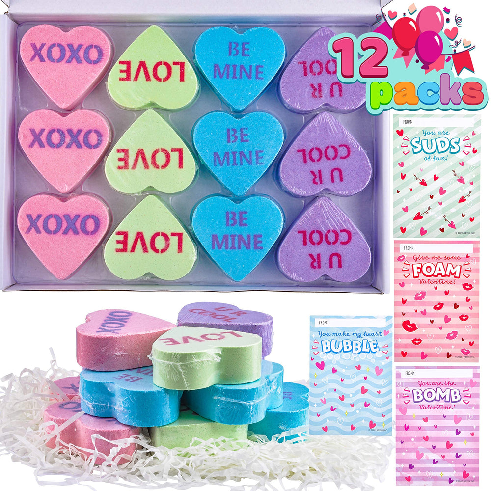 JOYIN bombes bain cœur et cartes – lot complet pour activités ludiques