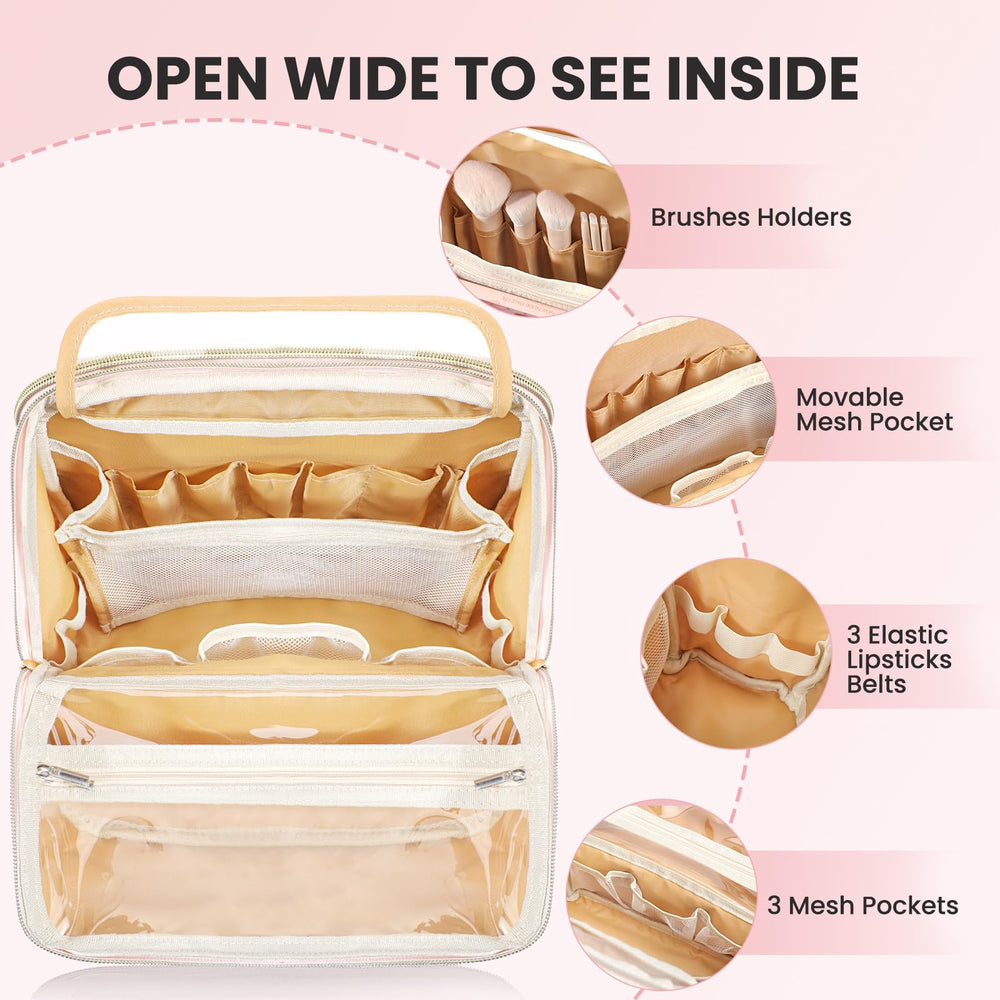 JOYYTUU Trousse avec diviseur mobile, personnalisation facile de l'espace.