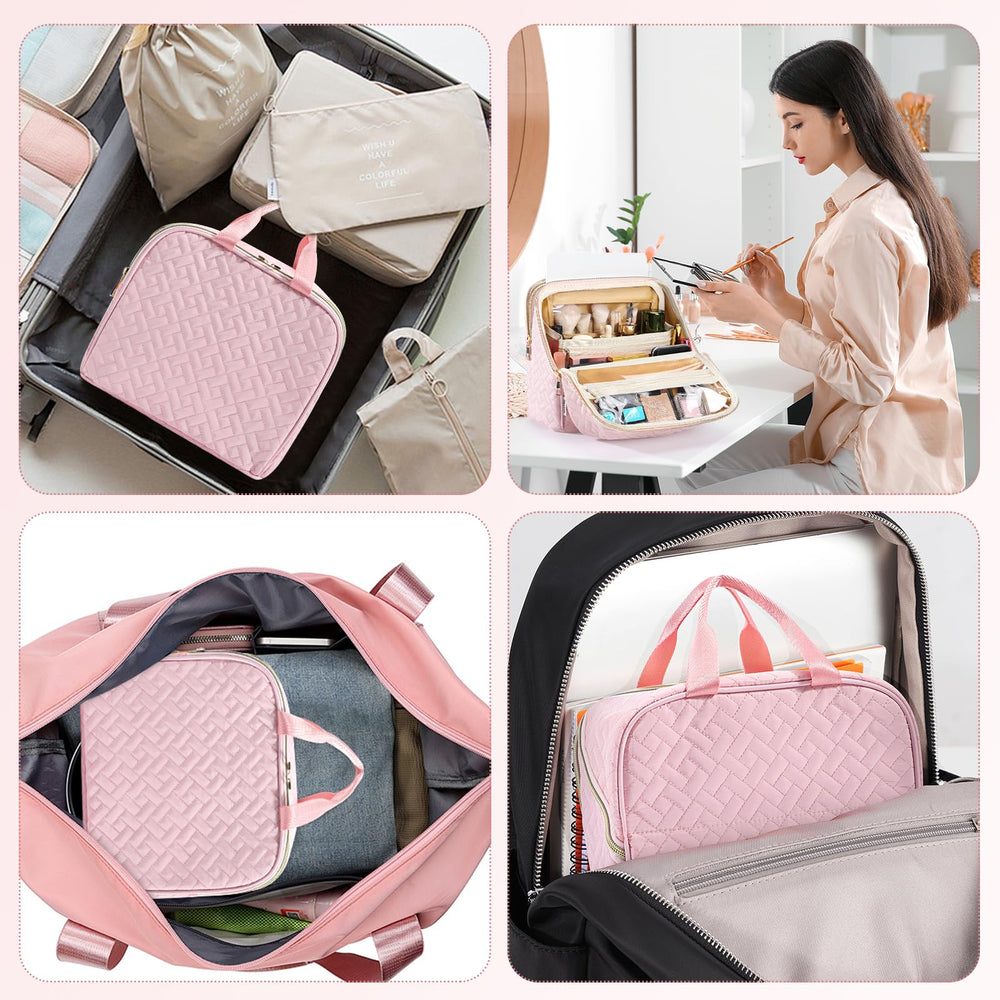JOYYTUU Trousse avec poignée renforcée, transport facile dans bagages.