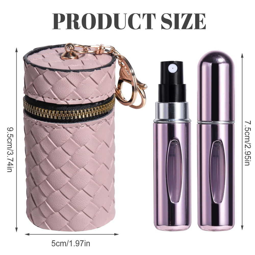 Ensemble de 5 flacons réutilisables, parfait pour varier les fragrances.