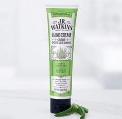 J.R. Watkins Crème Main Aloe Thé Vert: apport apaisant et rafraîchissant