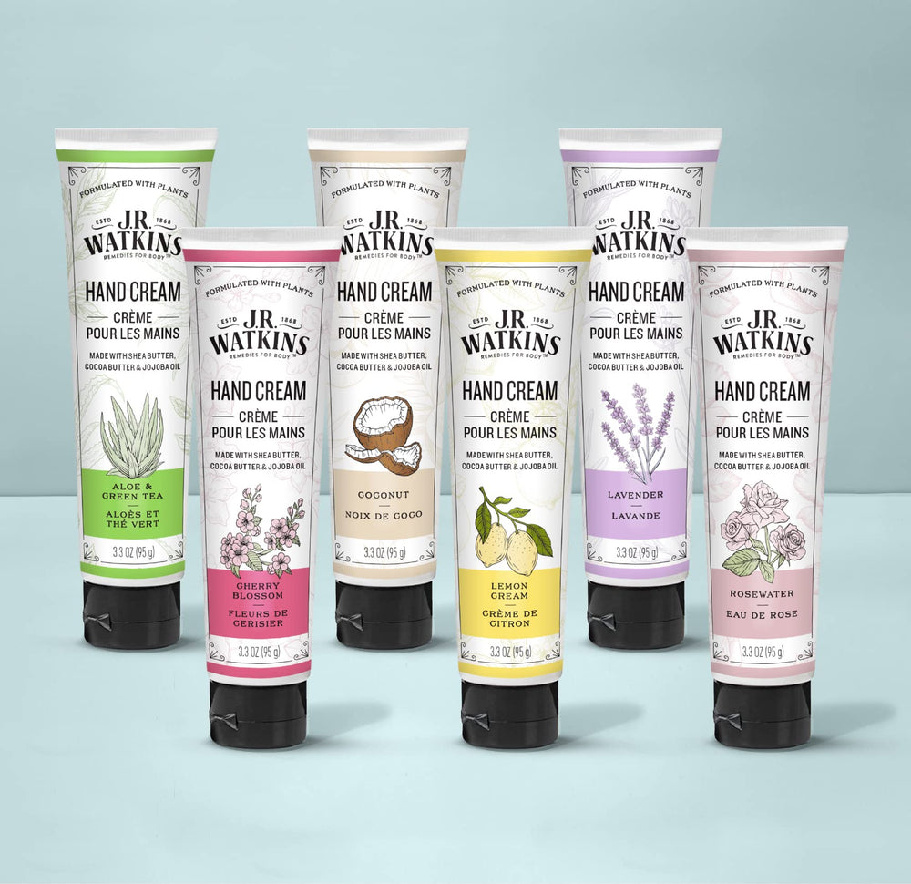 Crème Mains J.R. Watkins sans cruauté animale, flacon