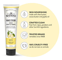 Texture crème veloutée de J.R. Watkins pour des mains douces.