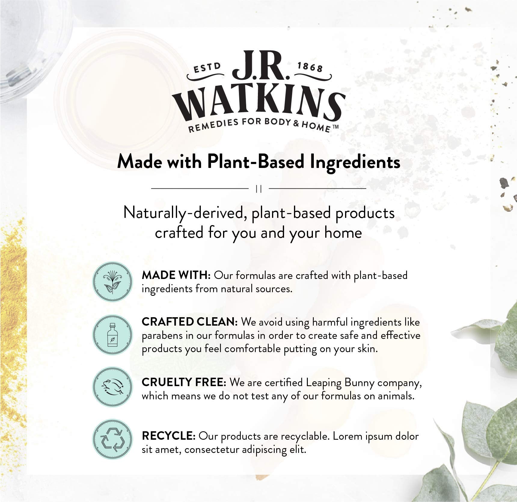 J.R. Watkins Lemon Cream Sillage Citron: parfum frais pendant la douche.