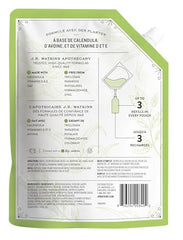 Sachet recharge savon mains J.R. Watkins, emballage recyclable et facile à ranger.