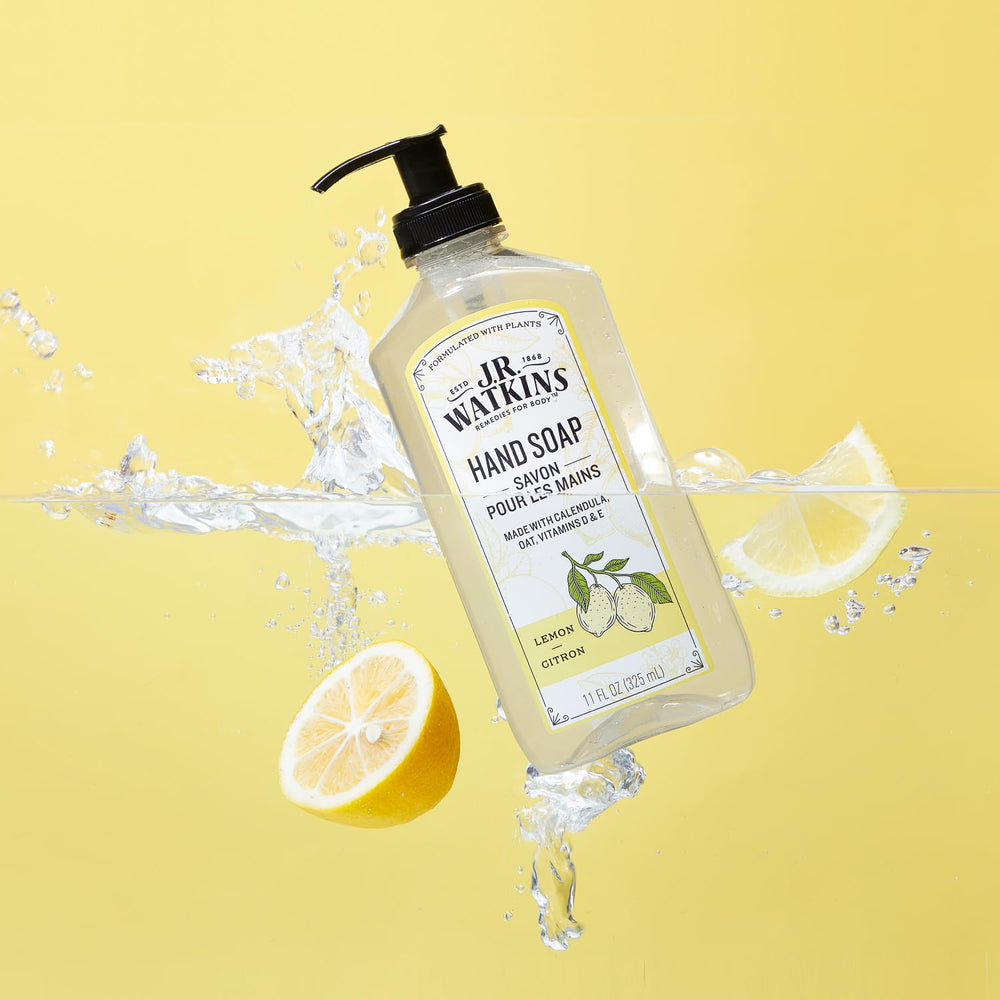 J.R. Watkins Savon mains citron, icône sans ammoniac pour une formule douce.