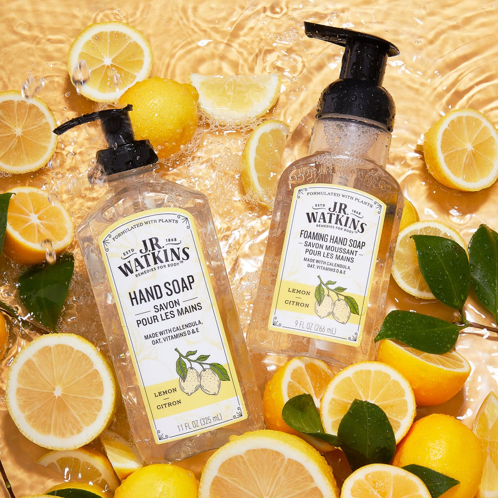 J.R. Watkins Savon mains citron, icône sans cruauté animale pour un choix responsable.
